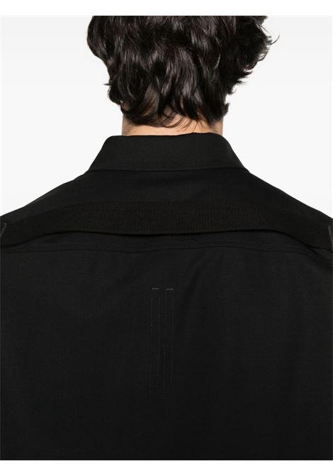 Camicia con tasche in nero Rick owens - uomo RICK OWENS | RU02E1235ZL09